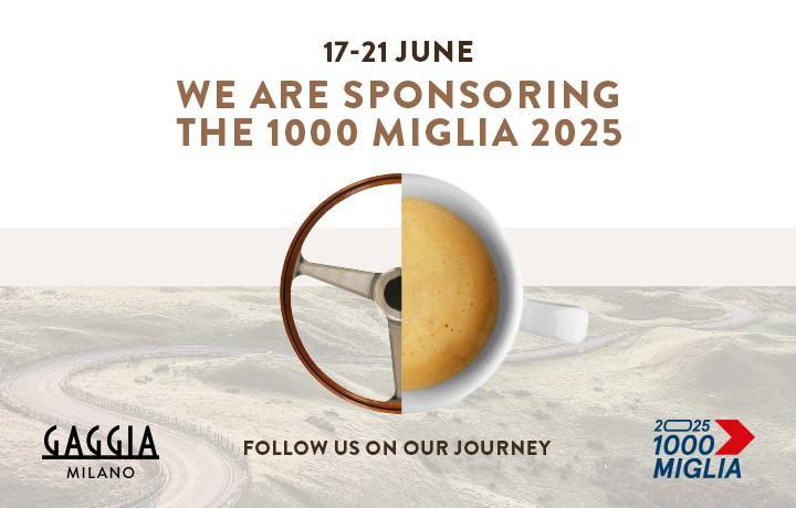 Gaggia Milano partners with the 1000 Miglia